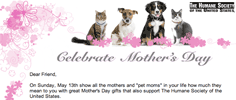 The Humane Society of the United States - Celebrate Mother's Day